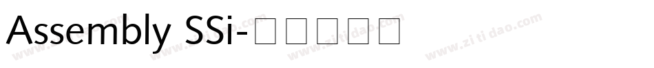 Assembly SSi字体转换